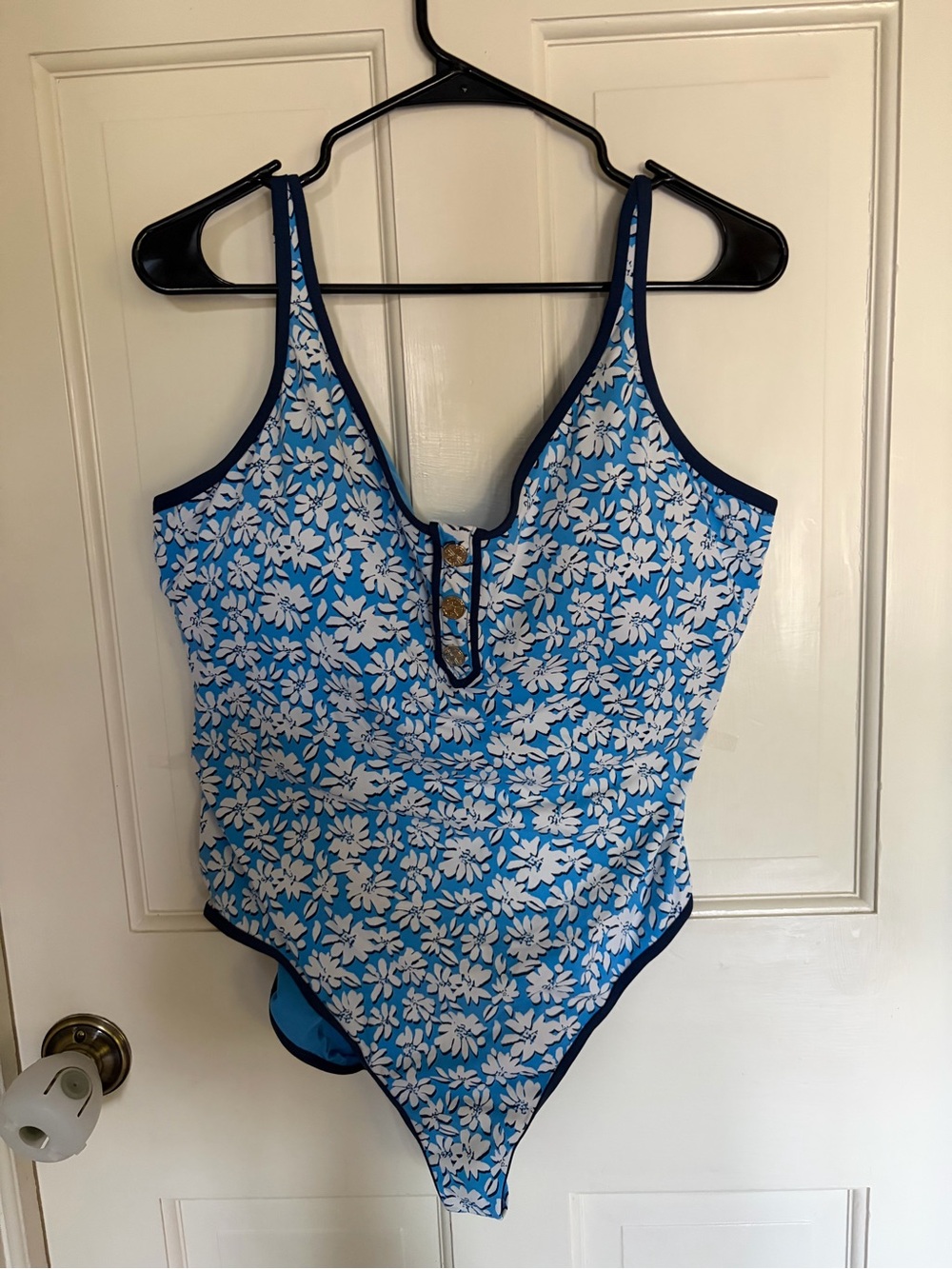 Blue Floral Women’s Lilly Pulitzer One-Piece Swimsuit Worn Once
